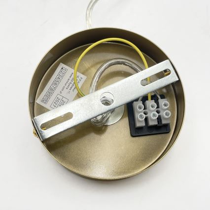 Hanglamp met kabel VELARE 1xE27/15W/230V goud/helder