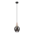 Hanglamp met kabel VELLO 1xE27/15W/230V zwart/rookroze/beige/zwart