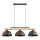 Hanglamp met kabel VERTA 3xE27/15W/230V bruin/beige