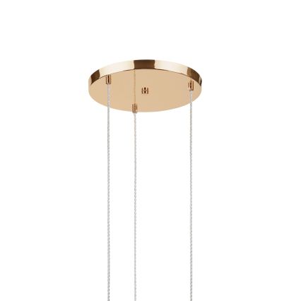Hanglamp met kabel VIVE 3xE27/15W/230V goudkleurig