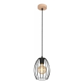Hanglamp met snoer 1xE27/60W/230V zwart