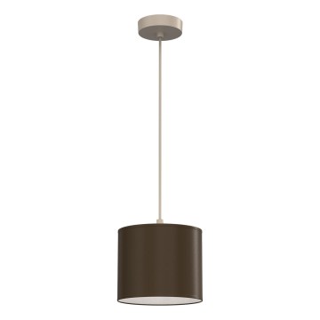 Hanglamp met snoer ARDEN 1xE27/15W/230V Ø 18 cm beige/bruin