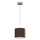 Hanglamp met snoer ARDEN 1xE27/15W/230V Ø 18 cm beige/bruin
