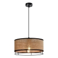 Hanglamp met snoer ARDI 1xE27/40W/230V bruin/zwart