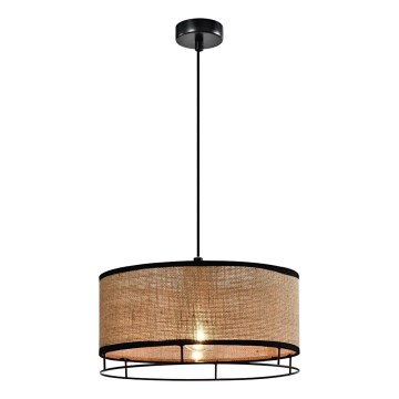 Hanglamp met snoer ARDI 1xE27/40W/230V bruin/zwart