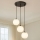 Hanglamp met snoer BALLISTIC 3xE27/40W/230V zwart