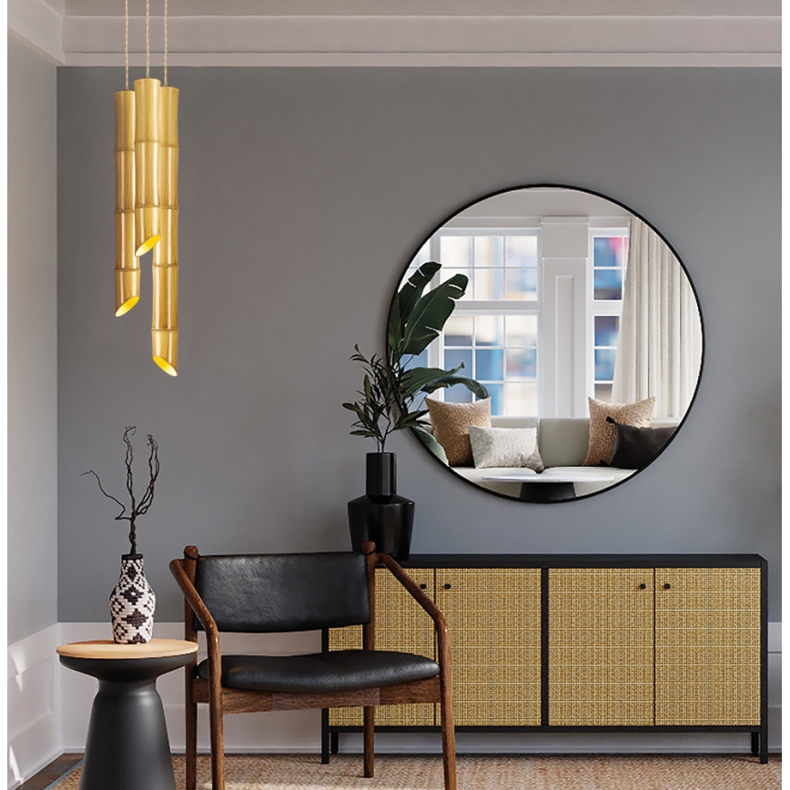 Hanglamp met snoer BAMBOO 1xGU10/50W/230V bamboe