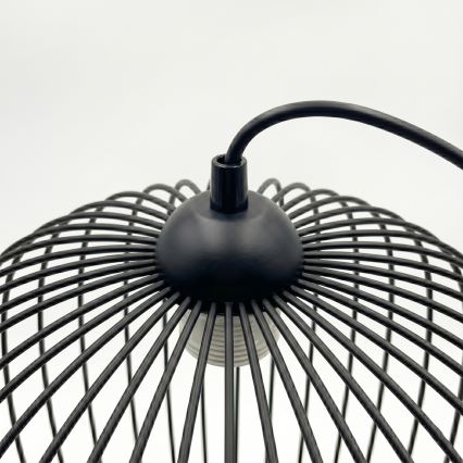 Hanglamp met snoer DESTELLO 1xE27/15W/230V Ø 32 cm zwart