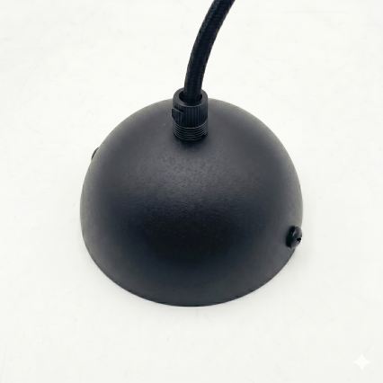 Hanglamp met snoer DESTELLO 1xE27/15W/230V Ø 32 cm zwart
