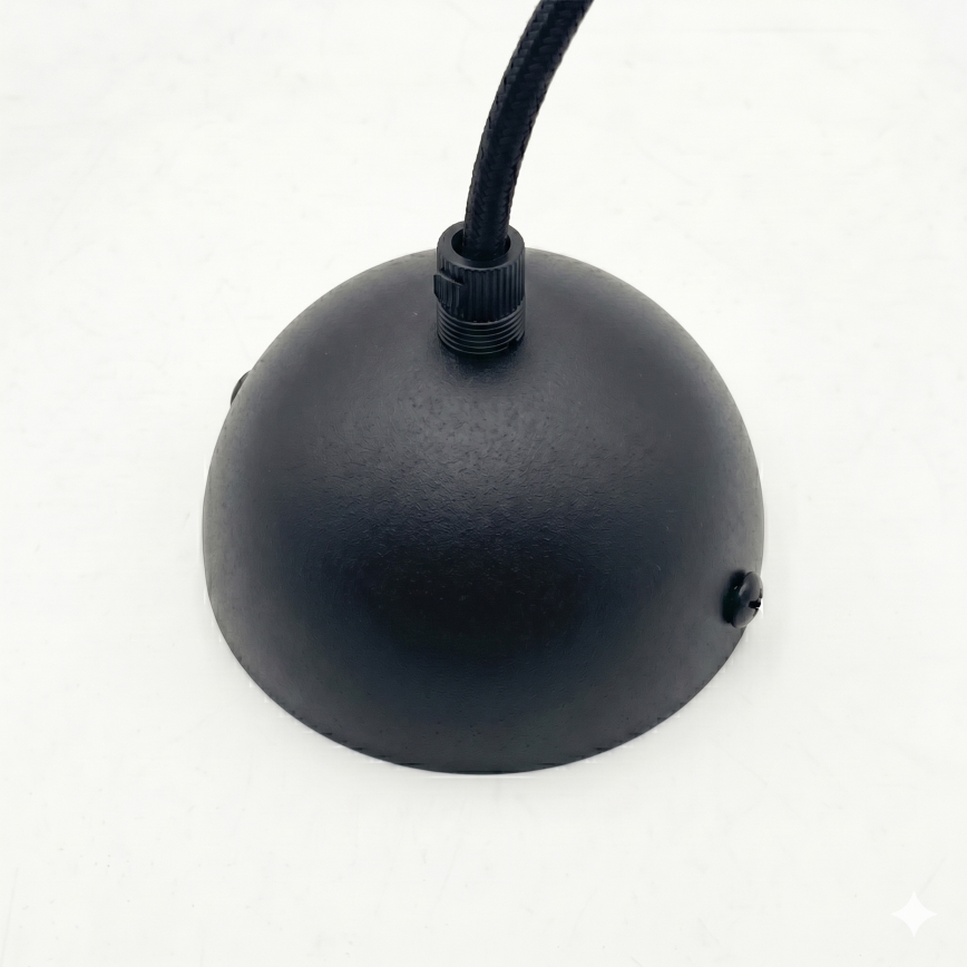 Hanglamp met snoer DESTELLO 1xE27/15W/230V Ø 32 cm zwart