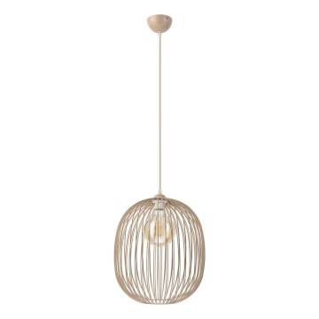 Hanglamp met snoer DESTELLO 1xE27/15W/230V Ø 33 cm beige