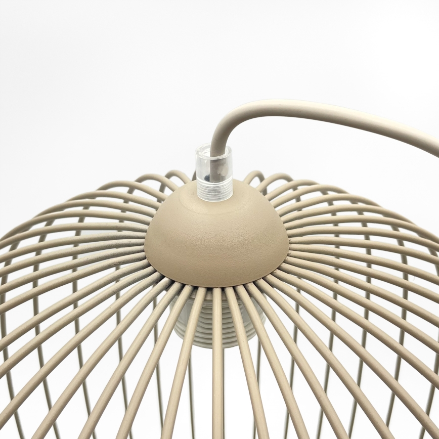 Hanglamp met snoer DESTELLO 1xE27/15W/230V Ø 33 cm beige