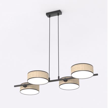 Hanglamp met snoer DRUMZ 4xE14/10W/230V beige