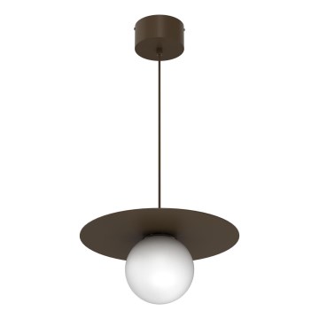 Hanglamp met snoer FLAT 1xE27/15W/230V bruin