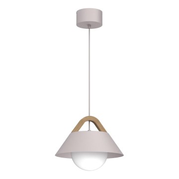 Hanglamp met snoer FUNDA 1xE27/15W/230V crème
