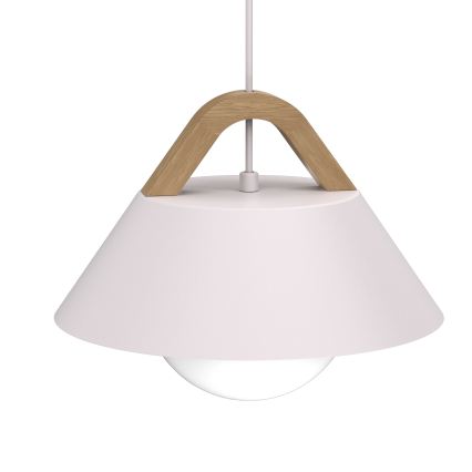Hanglamp met snoer FUNDA 1xE27/15W/230V crème