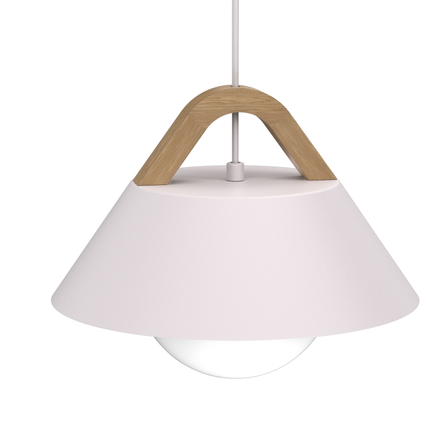 Hanglamp met snoer FUNDA 1xE27/15W/230V crème