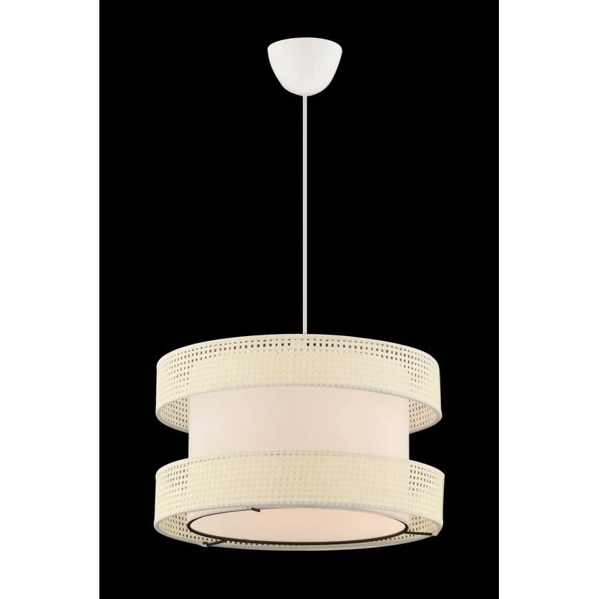 Hanglamp met snoer HALO 1xE27/60W/230V crème