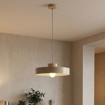 Hanglamp met snoer KIVI 1xE27/15W/230V beige