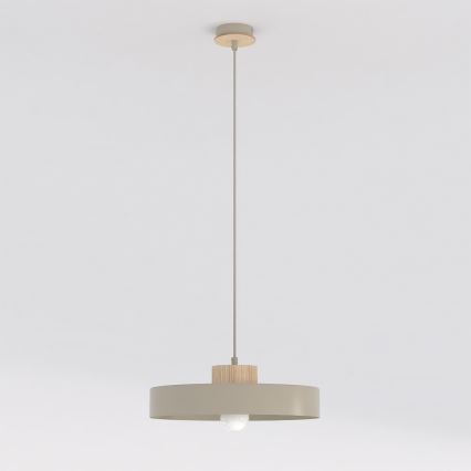 Hanglamp met snoer KIVI 1xE27/15W/230V beige