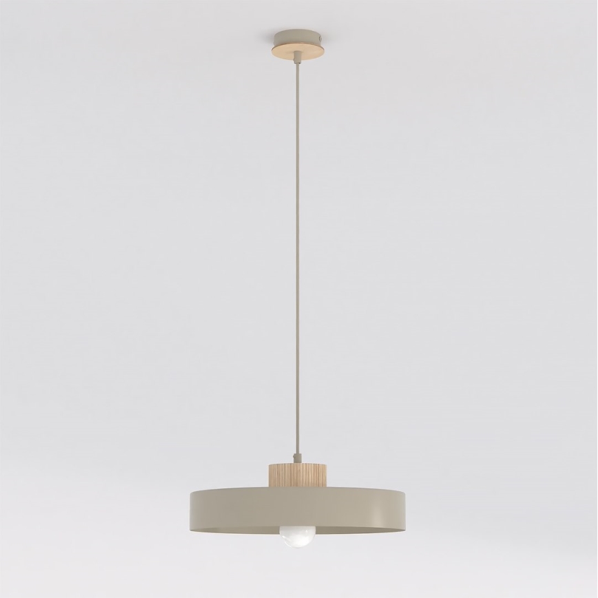 Hanglamp met snoer KIVI 1xE27/15W/230V beige