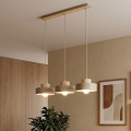 Hanglamp met snoer KIVI, 3x E27/15W/230V, beige
