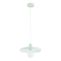 Hanglamp met snoer LITO 1xE27/15W/230V mintgroen