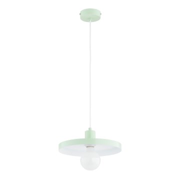 Hanglamp met snoer LITO 1xE27/15W/230V mintgroen