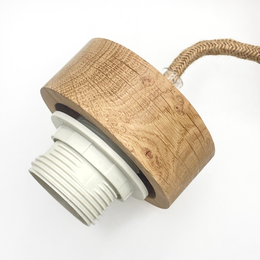 Hanglamp met snoer LOOMIS 5xE27/15W/230V 83 cm beige/eiken