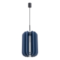 Hanglamp met snoer MULA 1xE27/15W/230V Ø 27 cm blauw