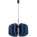Hanglamp met snoer MULA 1xE27/15W/230V Ø 45 cm blauw