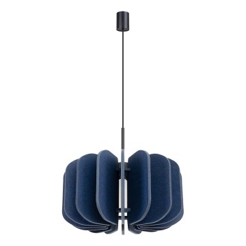 Hanglamp met snoer MULA 1xE27/15W/230V Ø 45 cm blauw