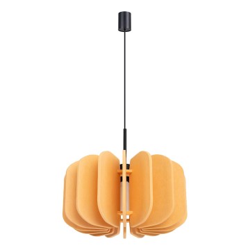Hanglamp met snoer MULA 1xE27/15W/230V Ø 45 cm geel