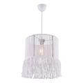 Hanglamp met snoer NESS MACRAME 1xE27/40W/230V wit