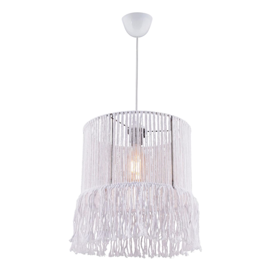 Hanglamp met snoer NESS MACRAME 1xE27/40W/230V wit