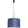 Hanglamp met snoer NEVIA 1xE27/15W/230V Ø 40 cm blauw