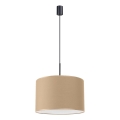 Hanglamp met snoer NEVIA 1xE27/15W/230V Ø 40 cm taupe