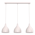 Hanglamp met snoer NOAK CLASSIC 3xE27/15W/230V crème