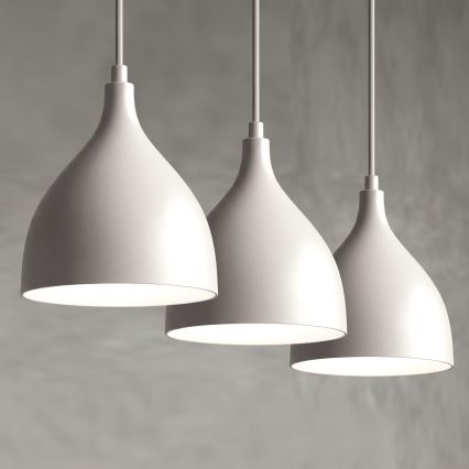 Hanglamp met snoer NOAK CLASSIC 3xE27/15W/230V crème