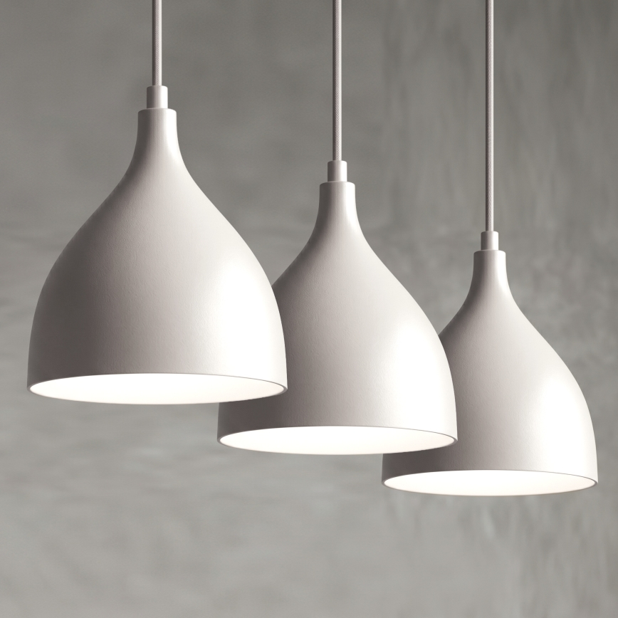 Hanglamp met snoer NOAK CLASSIC 3xE27/15W/230V crème