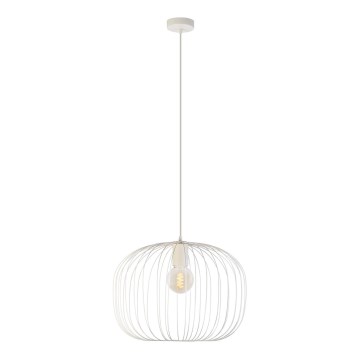 Hanglamp met snoer OVELLA 1xE27/15W/230V Ø 46 cm crème