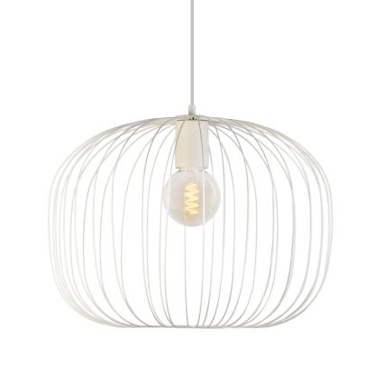 Hanglamp met snoer OVELLA 1xE27/15W/230V Ø 46 cm crème