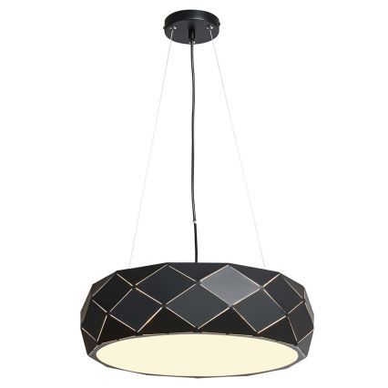 Hanglamp met snoer REUS 3xE27/40W/230V Ø 47 cm zwart