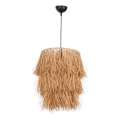 Hanglamp met snoer TASSEL 1xE27/40W/230V raffia