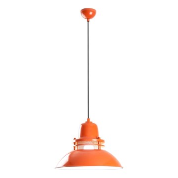 Hanglamp met snoer TIBET 1xE27/40W/230V oranje