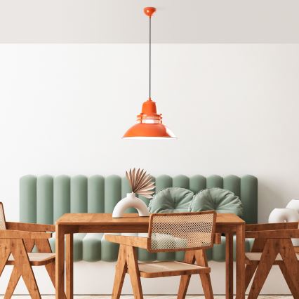 Hanglamp met snoer TIBET 1xE27/40W/230V oranje