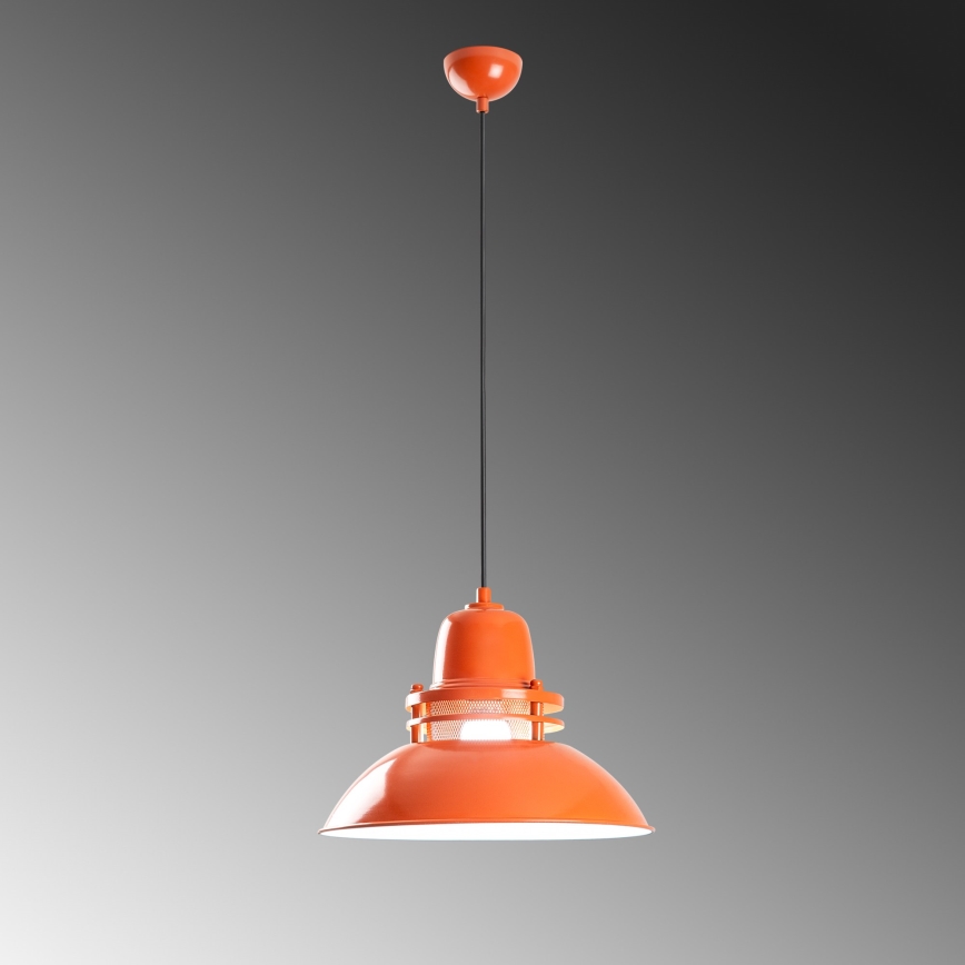 Hanglamp met snoer TIBET 1xE27/40W/230V oranje