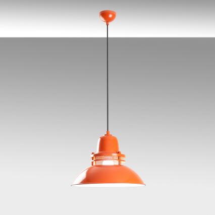 Hanglamp met snoer TIBET 1xE27/40W/230V oranje