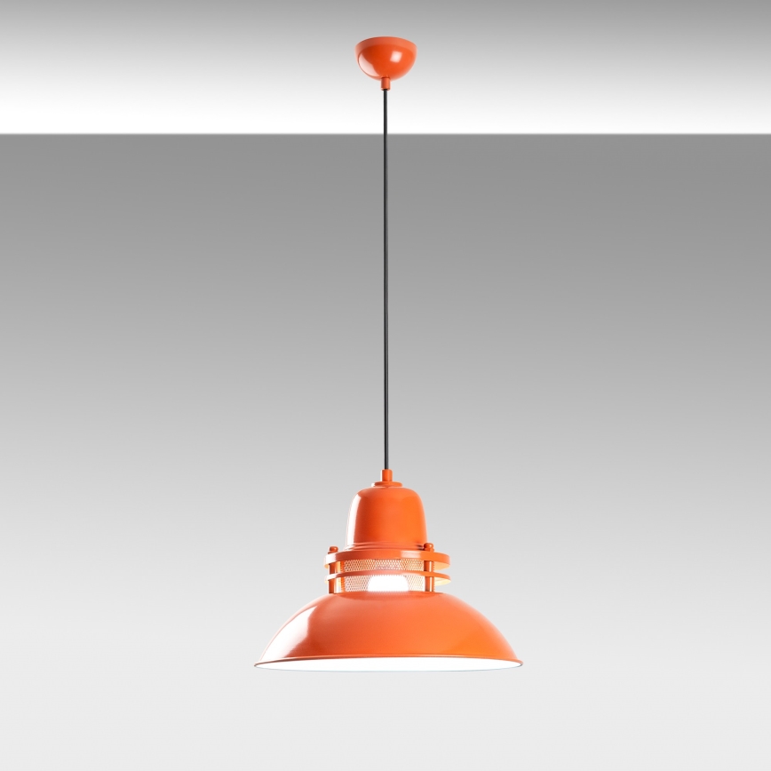 Hanglamp met snoer TIBET 1xE27/40W/230V oranje