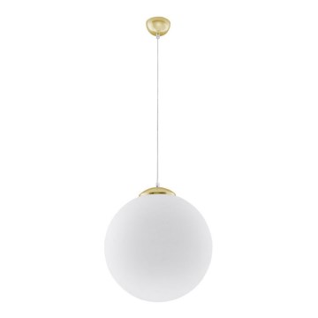 Hanglamp met snoer TOYA 1xE27/60W/230V Ø 40 cm wit/goud